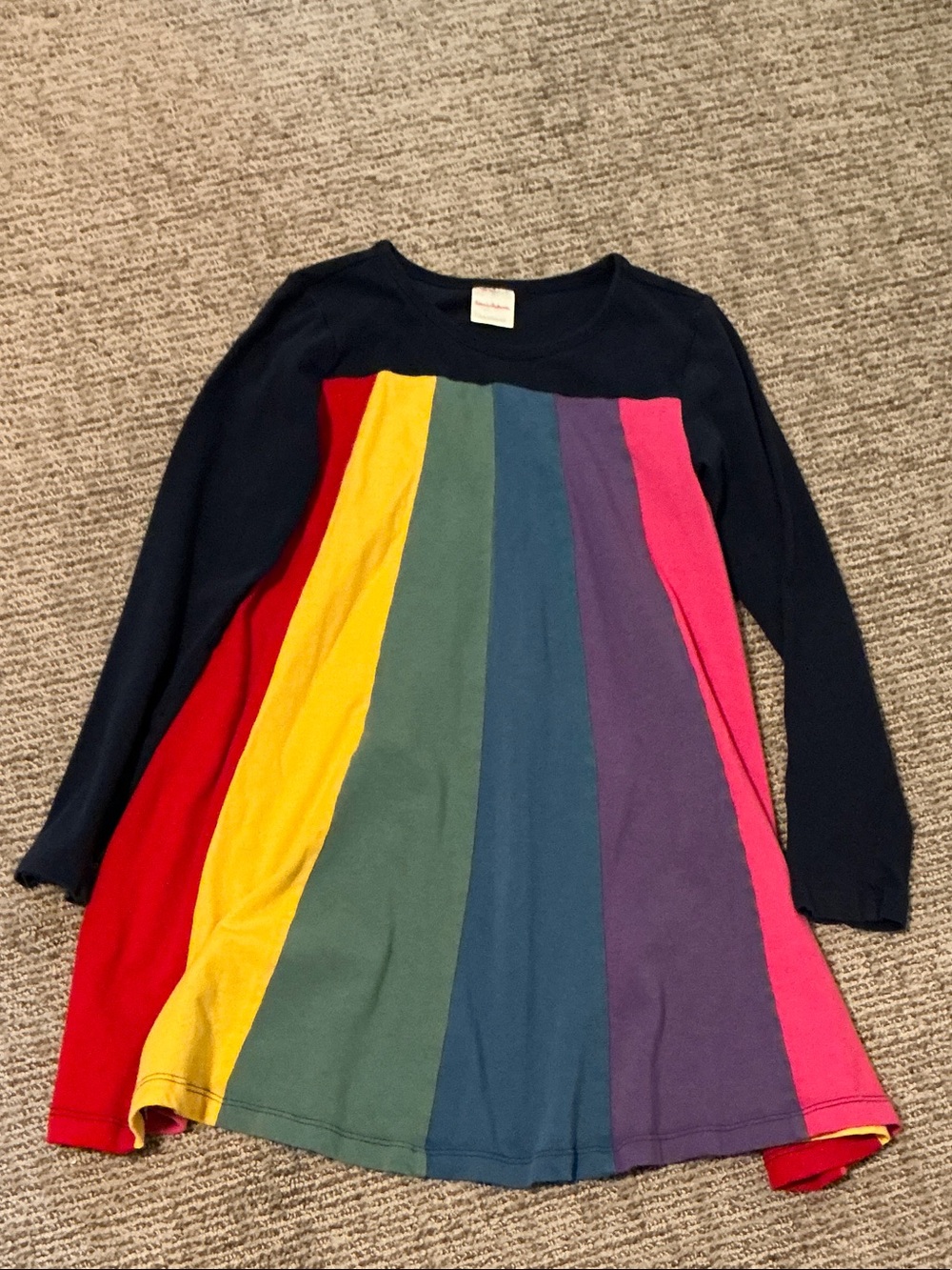 Hanna Andersson Rainbow Twirl Dress - Size 120 cm / 6-7
